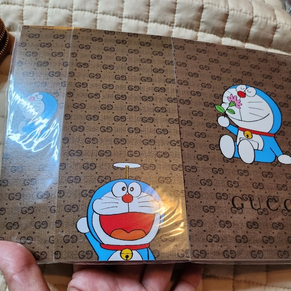 Doraemon x GUCCI memo pad special letter paper 3-piece set/Ziplock/mini envelope - Picture 3 of 14